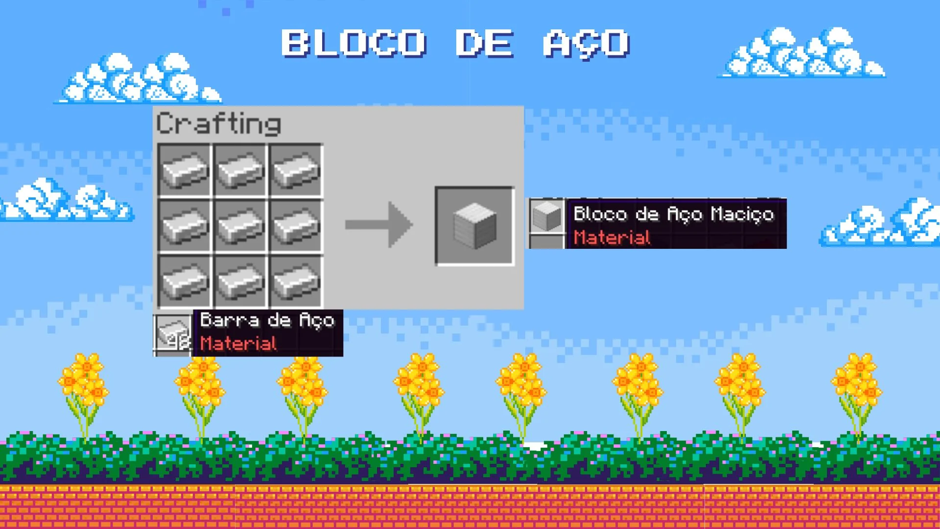 Receita do Bloco de Aço Maciço