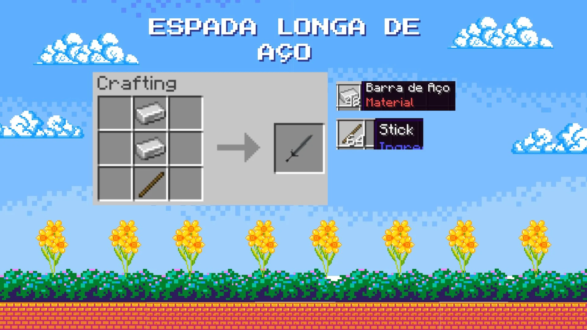 Receita da Espada Longa de Aço