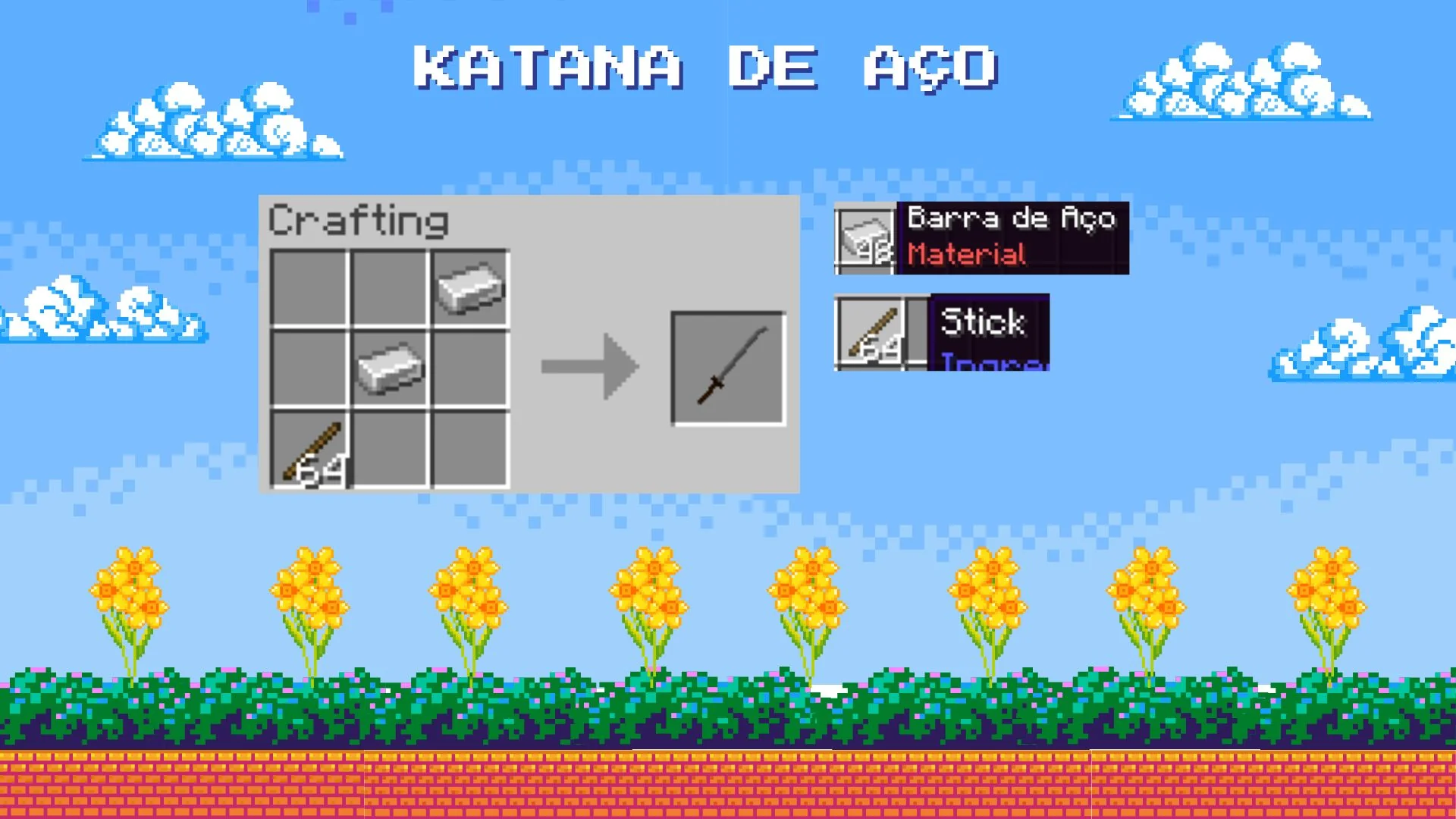 Receita da Katana de Aço
