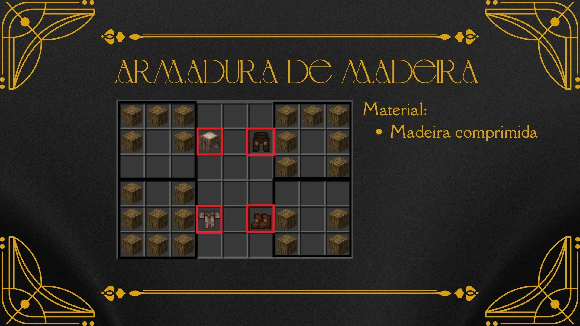 Receitas da Armadura de Madeira