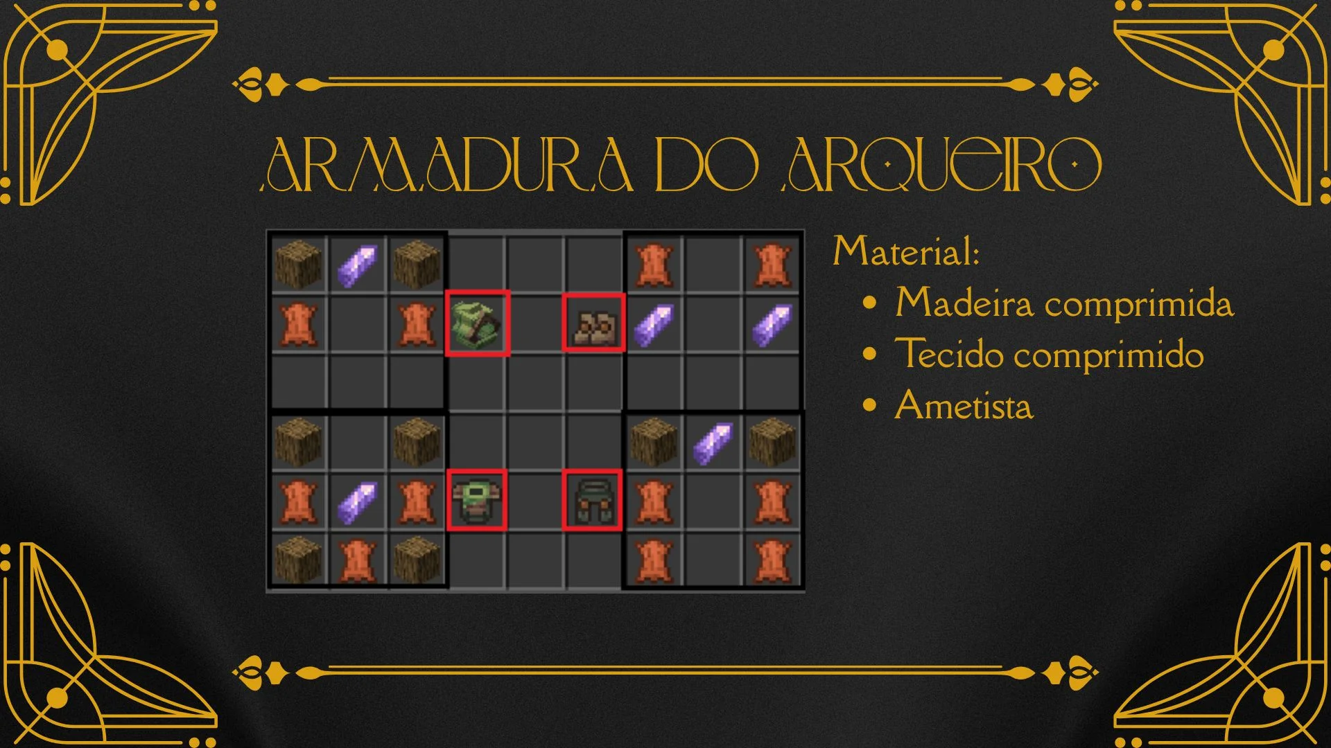 Receitas da Armadura do Arqueiro