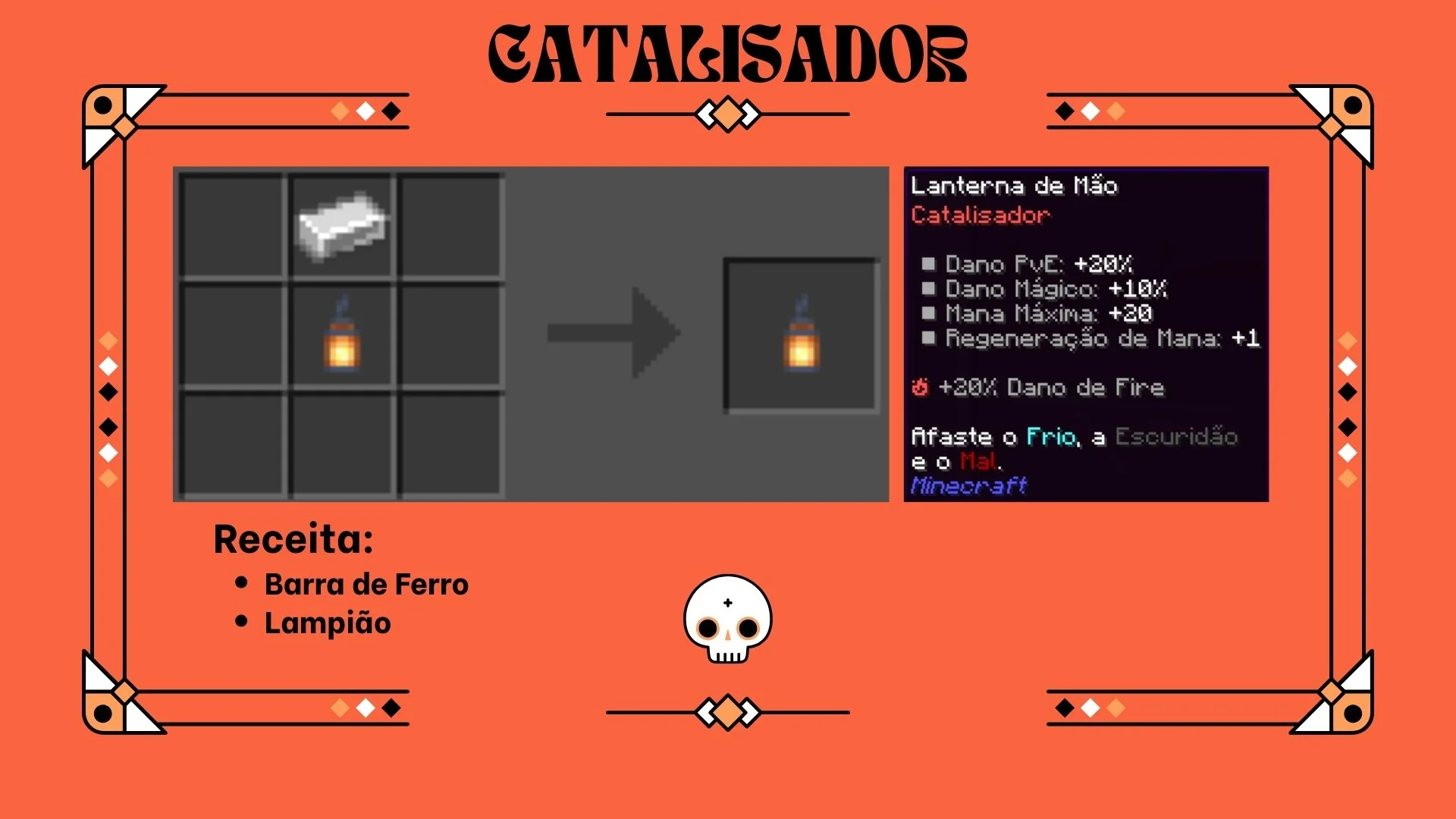 Receita do catalisador Lanterna de Mão