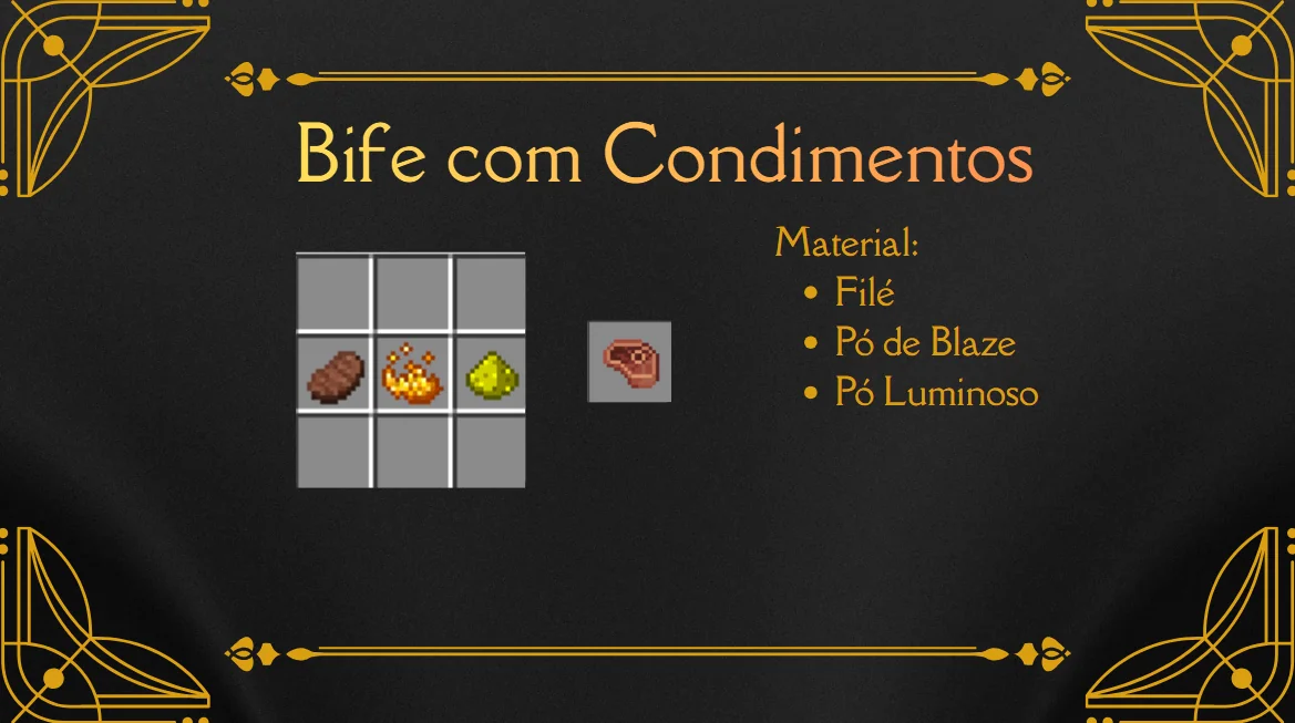Receita do Bife com Condimentos