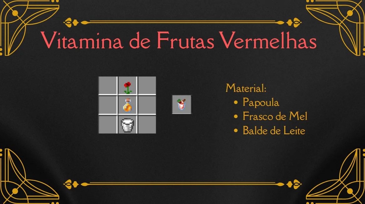 Receita da Vitamina de Frutas Vermelhas