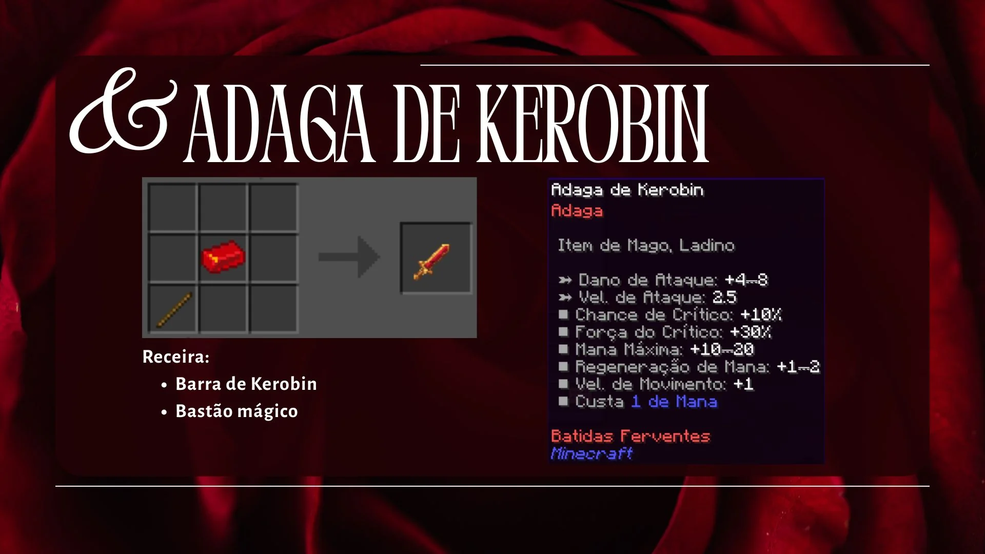 Receita da Adaga de Kerobin