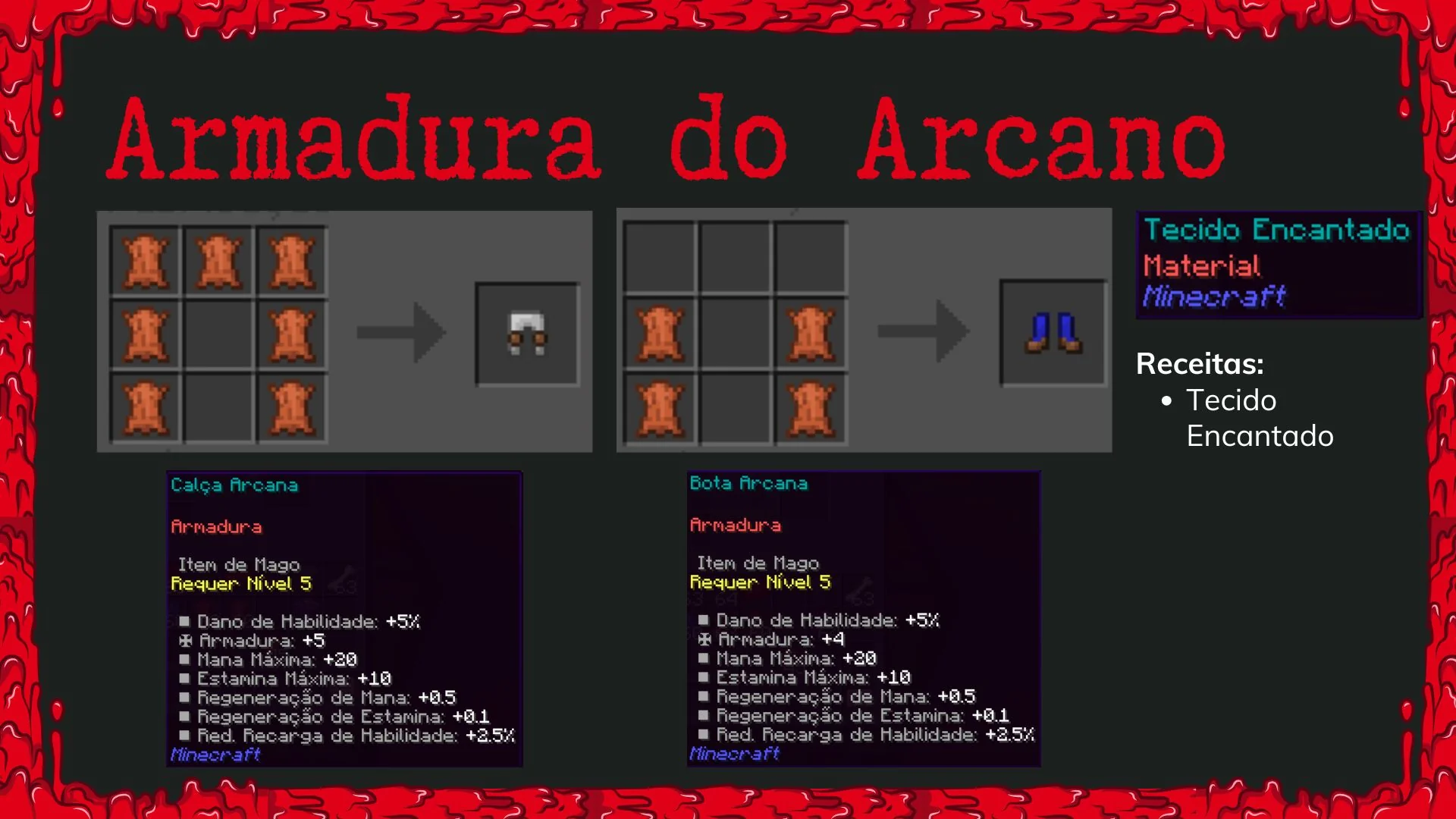 Receitas da Calça e da Bota Arcana